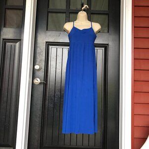 Old Navy blue sundress with adjustable spaghetti straps, size S